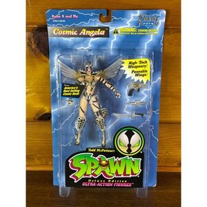 1995 McFarlane Spawn Cosmic‎ Angela Action Figure Sealed MOC Series 3 Deluxe